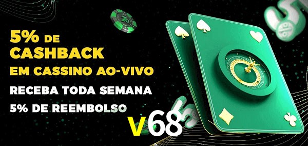 Promoções do cassino ao Vivo v68